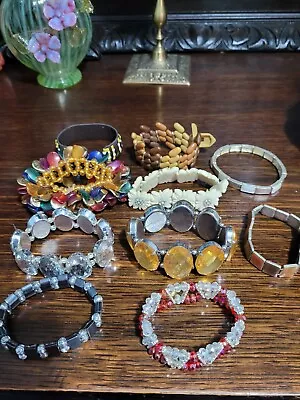 60s 70s Bracelets Costume Jewellery Bracelets Job Lot • £4.99