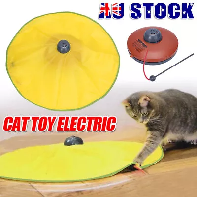 Electronic Interactive Cat Toys Pet Kitten Cat Play Fun Fabric Moving Mouse Toy • $20.95