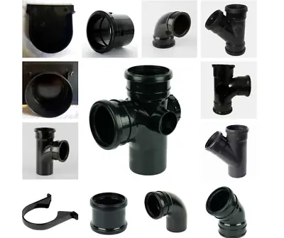 £6.97 • Buy Soil Pipe Fittings | Push Fit Tee Coupling Branch Elbow Bend Fitting Pipe 110mm
