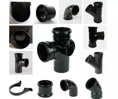£19.49 • Buy Soil Pipe Fittings | Push Fit Tee Coupling Branch Elbow Bend Fitting Pipe 110mm