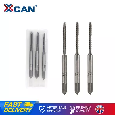 3pcs HSS Hand Tap Set M2-M12 Taper Second Plug Set Thread Tap Drill Bit Set • £5.76