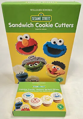 NEW Williams Sonoma Sesame Street Cookie Cutters + Oscar Elmo Ernie Monster • $14.99