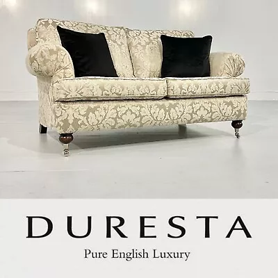 RRP £3600 Gorgeous/Fault Free Handmade Duresta 2 Seat Family Sofa • £895