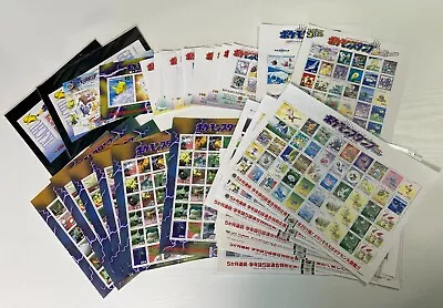 Pokemon Stamp Sheet Shogakukan Promo Japanese Nintendo Large Amount - Unused • $10