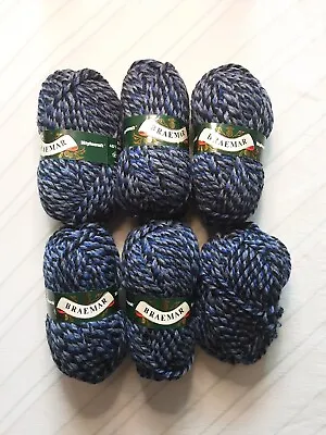VINTAGE STYLECRAFT BRAEMAR SUPER CHUNKY 575gm Blue Mix P+P Can Be Combined • £12
