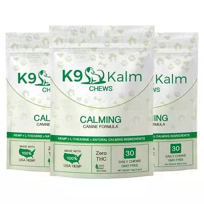 K9Kalm Hemp Oil Supplement For Dogs 90 Soft Chews • $105