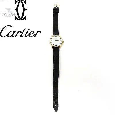 NYJEWEL Cartier 14k Yellow Gold Ladies Watch Runs • $1499