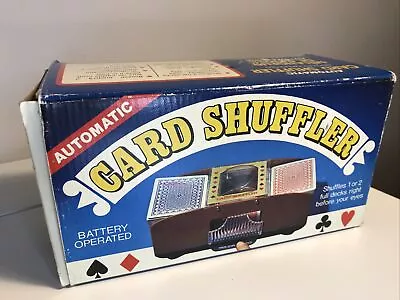 Vintage Automatic Battery Operated Card Shuffler In Box • $21