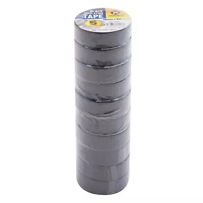 Black Electrical Insulation Tape 19mm X 5m • £2.79