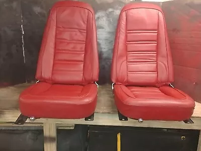 1979 Red C3 Corvette Seats Pair With Tracks • $1100