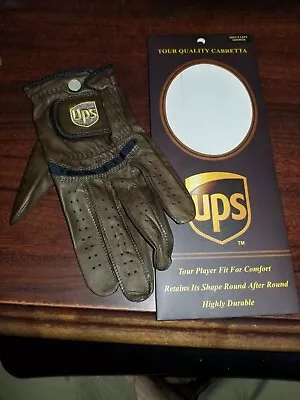 UPS Tour Quality Cabretta GOLF GLOVE MEN'S LEFT HAND PROMO SIZE M Medium NEW • $8.99