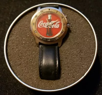  Coca Cola  Bottle Watch /Night Lights Up Red Works/ 1998 Coca Cola  Company  • £34.19