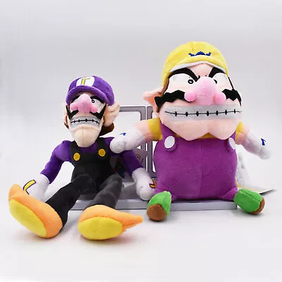 2Pcs Super Mario Bros Plush Doll Party Wario & Waluigi Soft Toy Set Kids Gif • $29.85