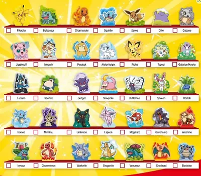 $1 Coles Pokemon Builders Figures Collect Card 2024 *PICK ANY* Collect 'Em All • $1
