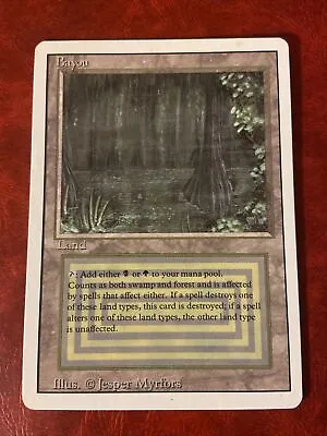 MTG Magic The Gathering BAYOU Dual Land REVISED EDITION INVEST! VINTAGE! $$$ • $349.99