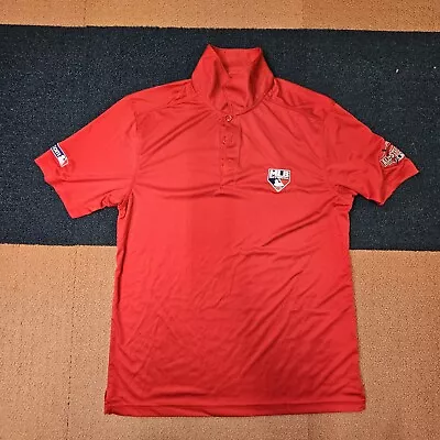 MLB Network 2015 All Star Game Adult Polo Shirt Medium Red Mlb.com Patch K9d • $19.99