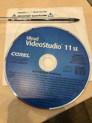 £14.99 • Buy Corel Unlead Video Studio 11 SE (incl PRODUCT KEY) - 2008 Windows 7 Era (#2)