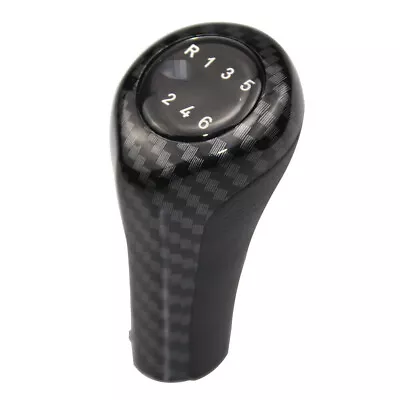 Gear Shift Knob Carbon Fiber Style 6 Speed For BMW E30 E36 E46 E39 E34 Z3 E53 • $24.50