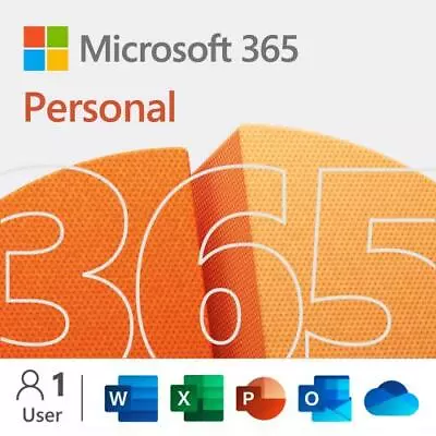 Microsoft 365 Personal | 12-Month Subscription 1 Person | Premium Office Apps | • $74.99