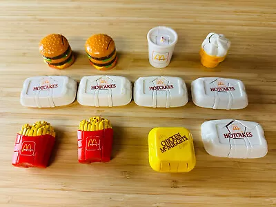 Vintage 1990’s Set 12 McDonalds Changeables Food Happy Meal Transformers Used • $59.99