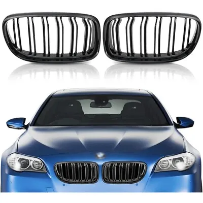 KVR E90 Kidney Grill Gloss Black Double Line Compatible With 2009-2011 BMW3 • $27.98
