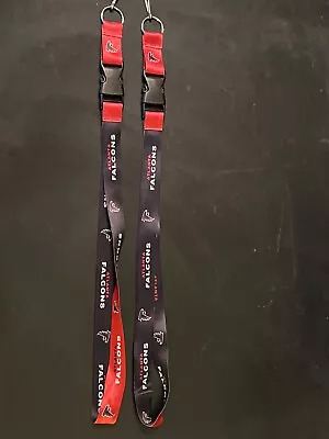 2 Brand New NFL Lanyard Keychains Atlanta Falcons ID Holder Reversable • $9.99