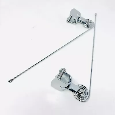 Vintage Chrome Curb Feelers Spiral Deluxe Arms Universal • $24.95