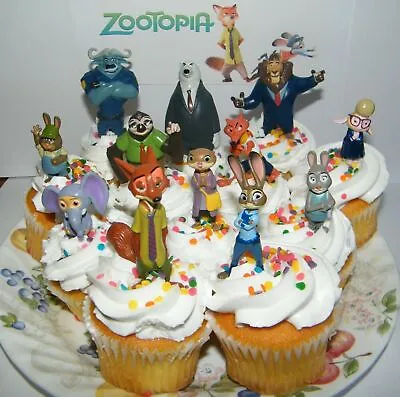 Zootopia Zootropolis Cake Toppers Birthday Decoration Kids Party Bag  • $16.17