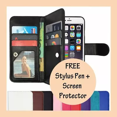 PU Leather Magnetic Leather Flip Case Cover For Apple IPhone 5 5S SE 6 6S Plus 7 • $9.75