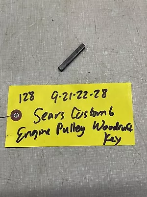 Sears Custom 6 Tractor  4 Speed Engine Pulley Woodruff Key • $12.89