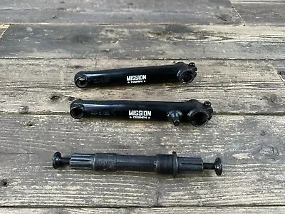  MIssion Triumph 170 Bmx Crank Set 3 Piece Black • $49