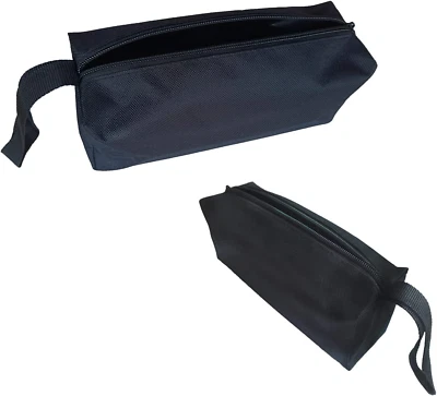 $8.22 • Buy 2 Packs Small Tool Pouch Zipper Utility Multipurpose Canvas Storage Bag NEW