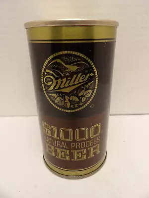 Miller $1000 Natural Process Straight Steel Pull Tab Beer Can #94-23-b Milwaukee • $8