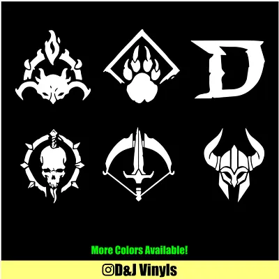 DIABLO IV Class Symbols Vinyl Decal Sticker Video Game • $3.99