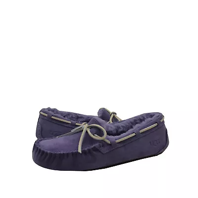 Women's Shoes UGG DAKOTA Suede Moccasin Slippers 1107949 LILAC MAUVE • $80