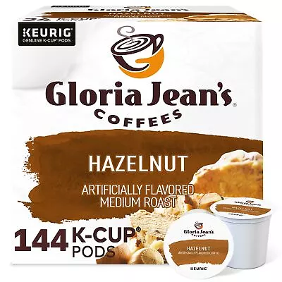 Gloria Jean's Hazelnut K-Cups Medium Roast Coffee 144 Count • $59.99