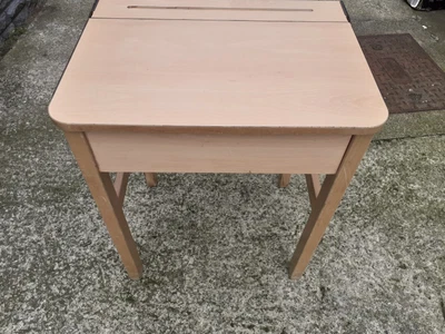 £20 • Buy Vintage Used Wooden School Desk - Retro. Extra Long Legs Used Condition