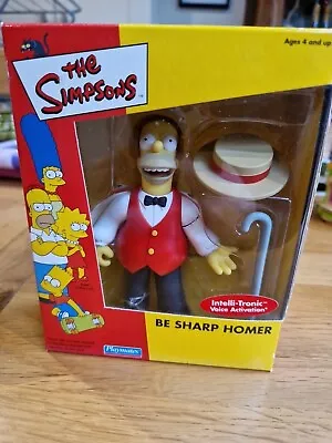 RARE Playmates Simpsons World Of Springfield Be Sharp Homer Figure • £40