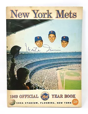 RARE Vintage 1969 NEW YORK METS Yearbook Signed By Monte Irvin! WS CHAMPS! • $99.99