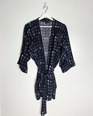 $36 • Buy ASOS Printed Kimono Black Multi Size 16 XL BRAND NEW