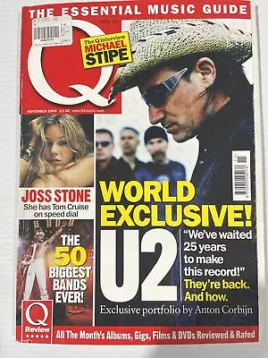 Q Magazine U2/ Rock Deaths/ The Dash November 2004 UK'S Biggest Music Magazine • $30