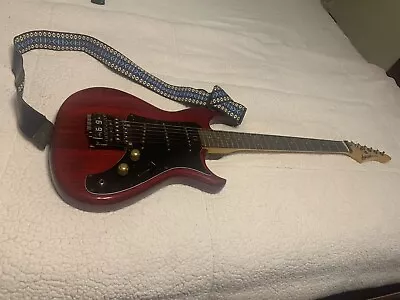 ARIA Pro II MAROON RS SERIES SMOOTH JOINT  4040012 Electric GUITAR W/Case & AMP • $450