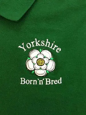 Yorkshire Or Lancashire County Rose Born 'n Bred Embroidered Clothing  • £21.25
