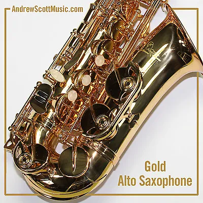 $620 • Buy New Gold Alto Saxophone In Case - Masterpiece