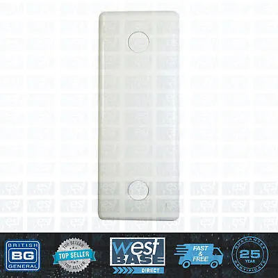 £5.19 • Buy BG 836 WHITE ROUND EDGE Single Architrave Blank Plate 1 Gang Home Office DIY