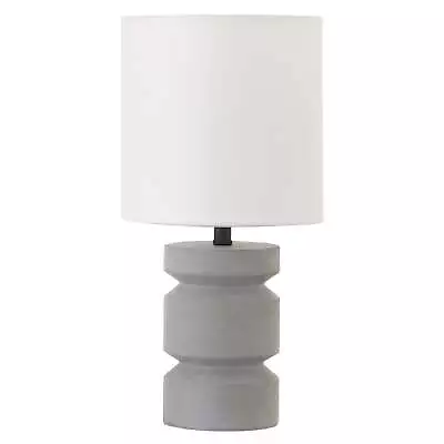 13  Contemporary Table Lamp White Drum Linen Shade • $35.32