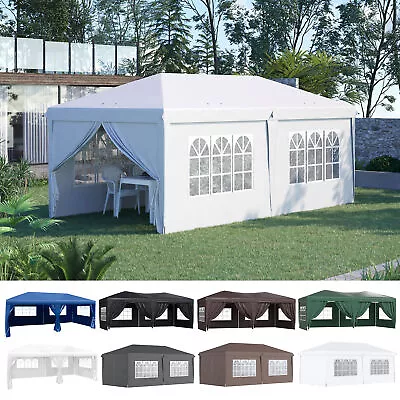 3 X 6m Garden Heavy Duty Gazebo Marquee Party Tent Canopy • £161.99