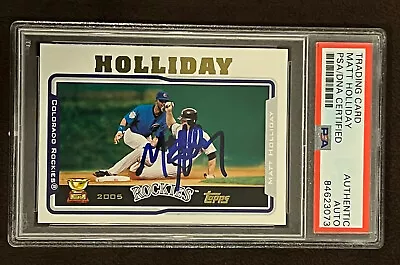 2004 Topps Rookie Cup #136 Matt Holliday Signed Colorado Rockies Autographed PSA • $43.19