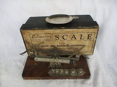 Vintage Eastman Kodak Laboratory Scale By Pelouze W/Weights & ORG. BOX  • $48