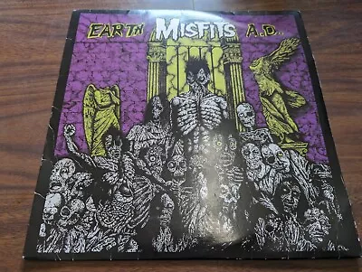 1995 THE MISFITS EARTH A.D. Plan 9 Records PL902 US VINYL LP • $75